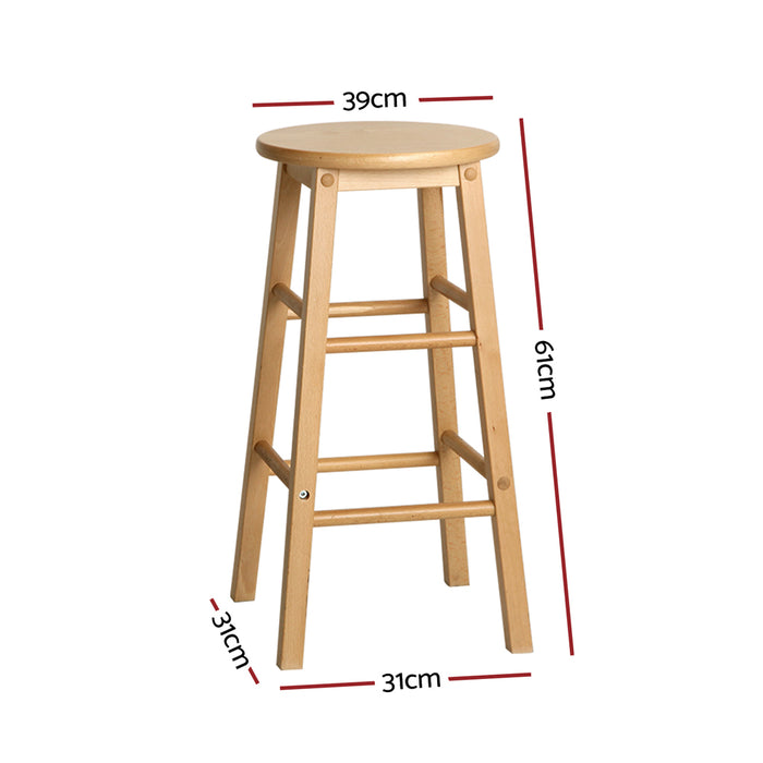 wooden stool 61 cm high