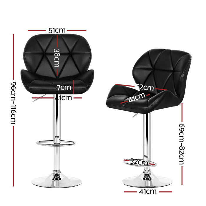 Brescia Kitchen Bar Stools (Set of 4) Black