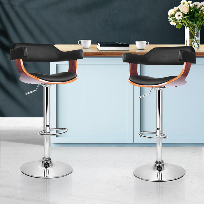 Zanita Bar Stool (Set of 2) Black