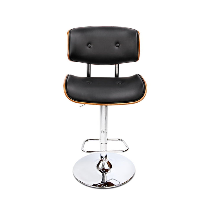 Phoenix Classical PU Leather Kitchen Stool  Black