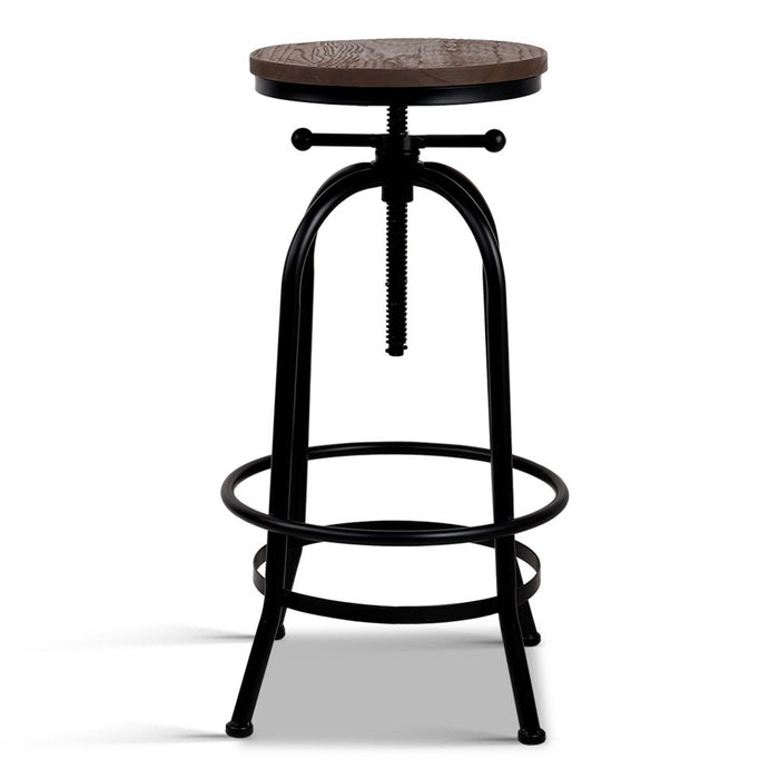 Jacks Vintage Industrial Steel Wooden Bar Stool