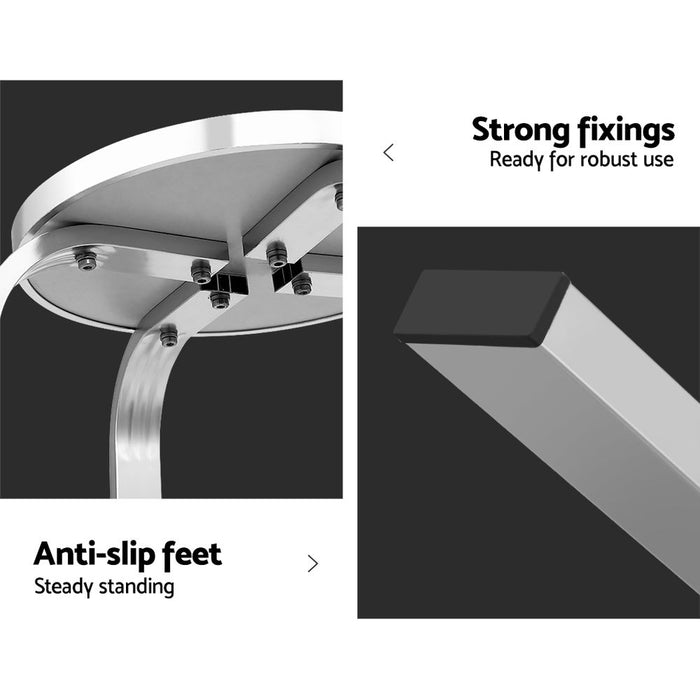 Adjustable Aluminum Bar Table Stools Set